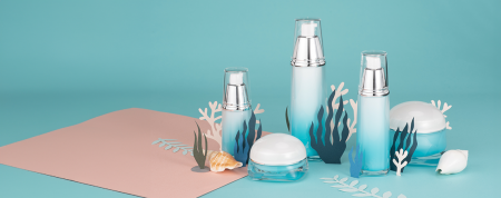 Envases cosméticos y de cuidado de la piel de lujo con forma de carpa acrílica - Serie Medusa - Colección de envases cosméticos - Medusa